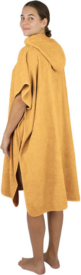 normani Badeponcho Badeponcho aus Bio-Baumwolle Sitra, Bio-Baumwolle, Kapuze, Schlupf, Strandponcho 90x105 cm aus 100 % Öko-Baumwolle mit Kapuze – Bild 2 von 5
