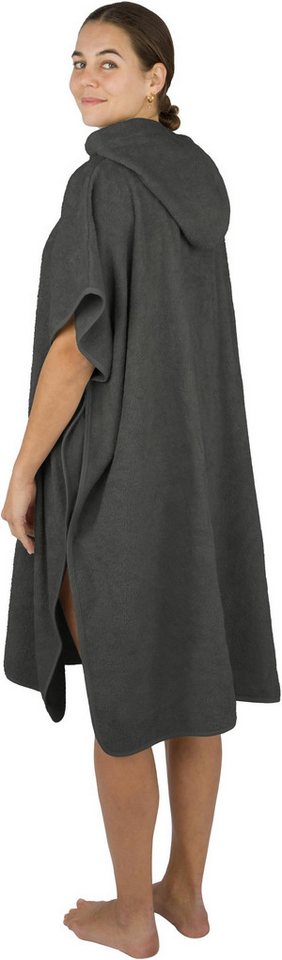 normani Badeponcho Badeponcho aus Bio-Baumwolle Sitra, Bio-Baumwolle, Kapuze, Schlupf, Strandponcho 90x105 cm aus 100 % Öko-Baumwolle mit Kapuze – Bild 2 von 5
