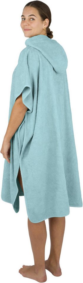 normani Badeponcho Badeponcho aus Bio-Baumwolle Sitra, Bio-Baumwolle, Kapuze, Schlupf, Strandponcho 90x105 cm aus 100 % Öko-Baumwolle mit Kapuze – Bild 2 von 5