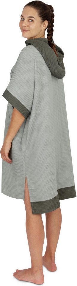 normani Badeponcho Badeponcho Niramey, Langform, Viskose, atmungsaktiv, schnelltrocknend, Schlupf, Badeponcho für Erwachsene aus 100 % Bambusviskose – Bild 5 von 5