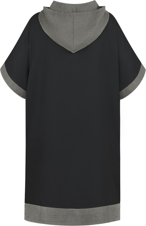 normani Badeponcho Badeponcho Niramey, Langform, Viskose, atmungsaktiv, schnelltrocknend, Schlupf, Badeponcho für Erwachsene aus 100 % Bambusviskose – Bild 2 von 5