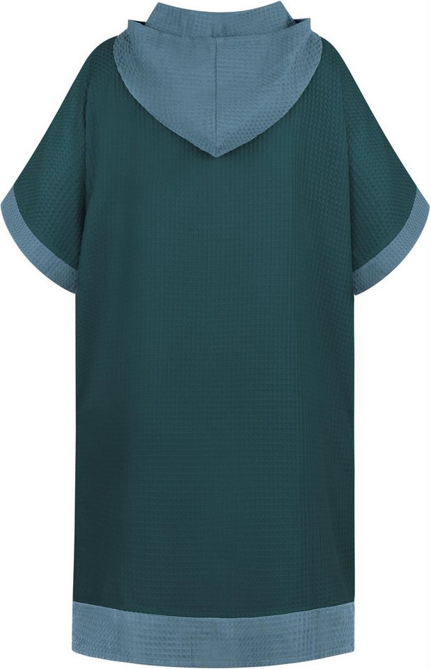 normani Badeponcho Badeponcho Niramey, Langform, Viskose, atmungsaktiv, schnelltrocknend, Schlupf, Badeponcho für Erwachsene aus 100 % Bambusviskose – Bild 2 von 5
