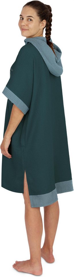 normani Badeponcho Badeponcho Niramey, Langform, Viskose, atmungsaktiv, schnelltrocknend, Schlupf, Badeponcho für Erwachsene aus 100 % Bambusviskose – Bild 5 von 5