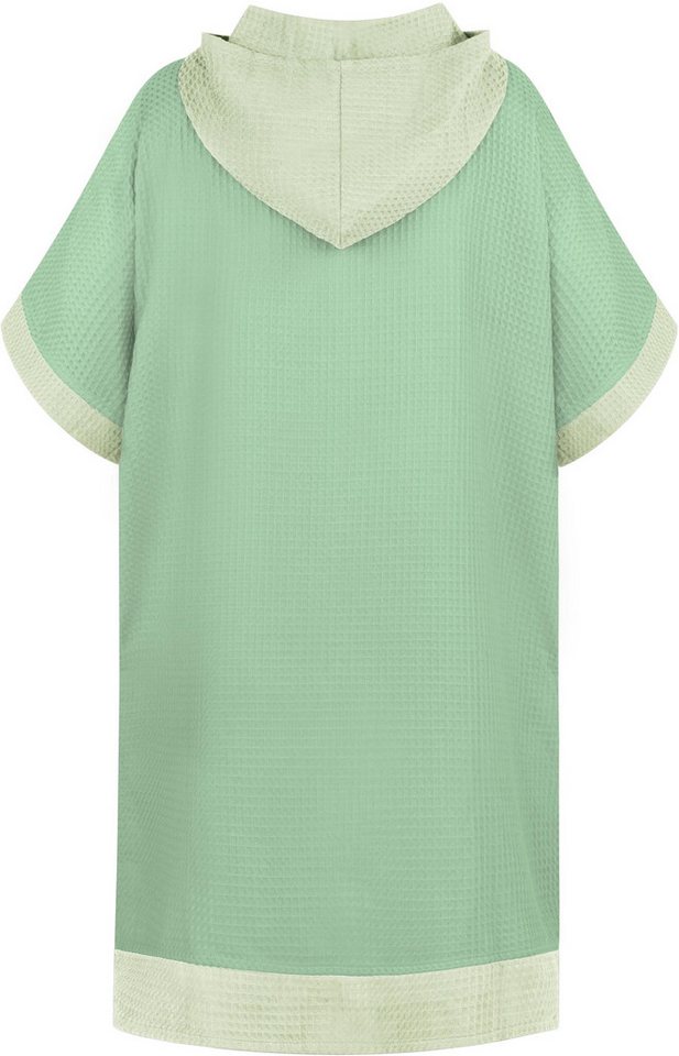 normani Badeponcho Badeponcho Niramey, Langform, Viskose, atmungsaktiv, schnelltrocknend, Schlupf, Badeponcho für Erwachsene aus 100 % Bambusviskose – Bild 2 von 5