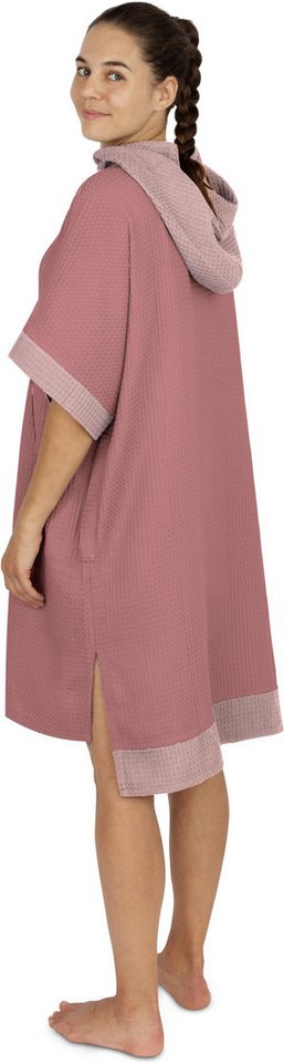 normani Badeponcho Badeponcho Niramey, Langform, Viskose, atmungsaktiv, schnelltrocknend, Schlupf, Badeponcho für Erwachsene aus 100 % Bambusviskose – Bild 5 von 5
