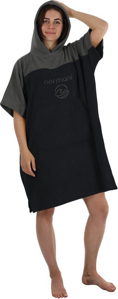 normani Badeponcho Surfer Poncho Kuta, Bio-Baumwolle, Kapuze, Schlupf, Badeponcho aus 100 % saugstarker Bio-Baumwolle – Bild 2 von 5