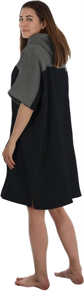 normani Badeponcho Surfer Poncho Kuta, Bio-Baumwolle, Kapuze, Schlupf, Badeponcho aus 100 % saugstarker Bio-Baumwolle – Bild 4 von 5