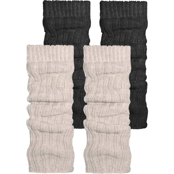normani Beinstulpen 2 Paar Strickstulpen mit wärmender Alpakawolle modische Strickstulpen