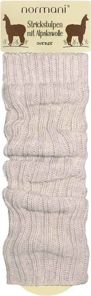 normani Beinstulpen 2 Paar Strickstulpen mit wärmender Alpakawolle modische Strickstulpen – Bild 5 von 5