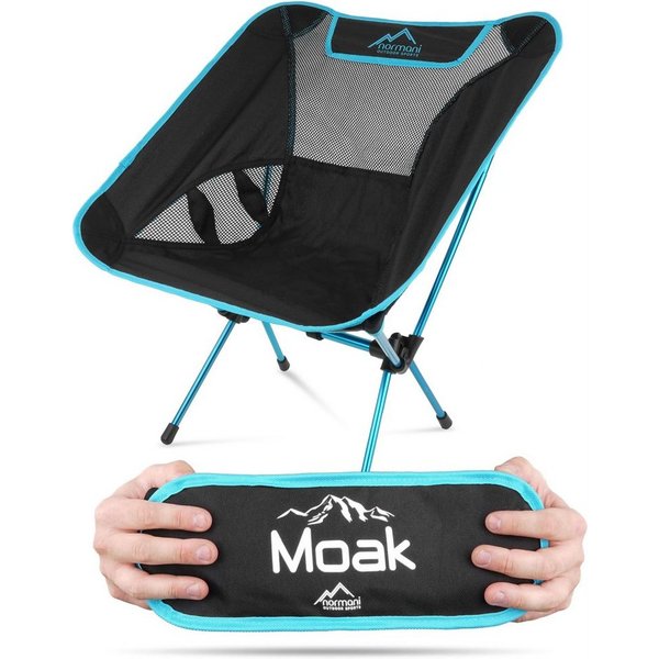 normani Campingstuhl Ultraleichter Campingstuhl Moak, Campingstuhl Angelstuhl - Gartenstuhl bis zu 135 kg