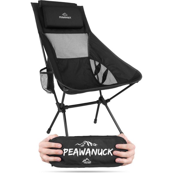 normani Campingstuhl Ultraleichter Campingstuhl Peawanuck, Outdoorstuhl Hochlehner Faltstuhl Strandstuhl Anglerstuhl