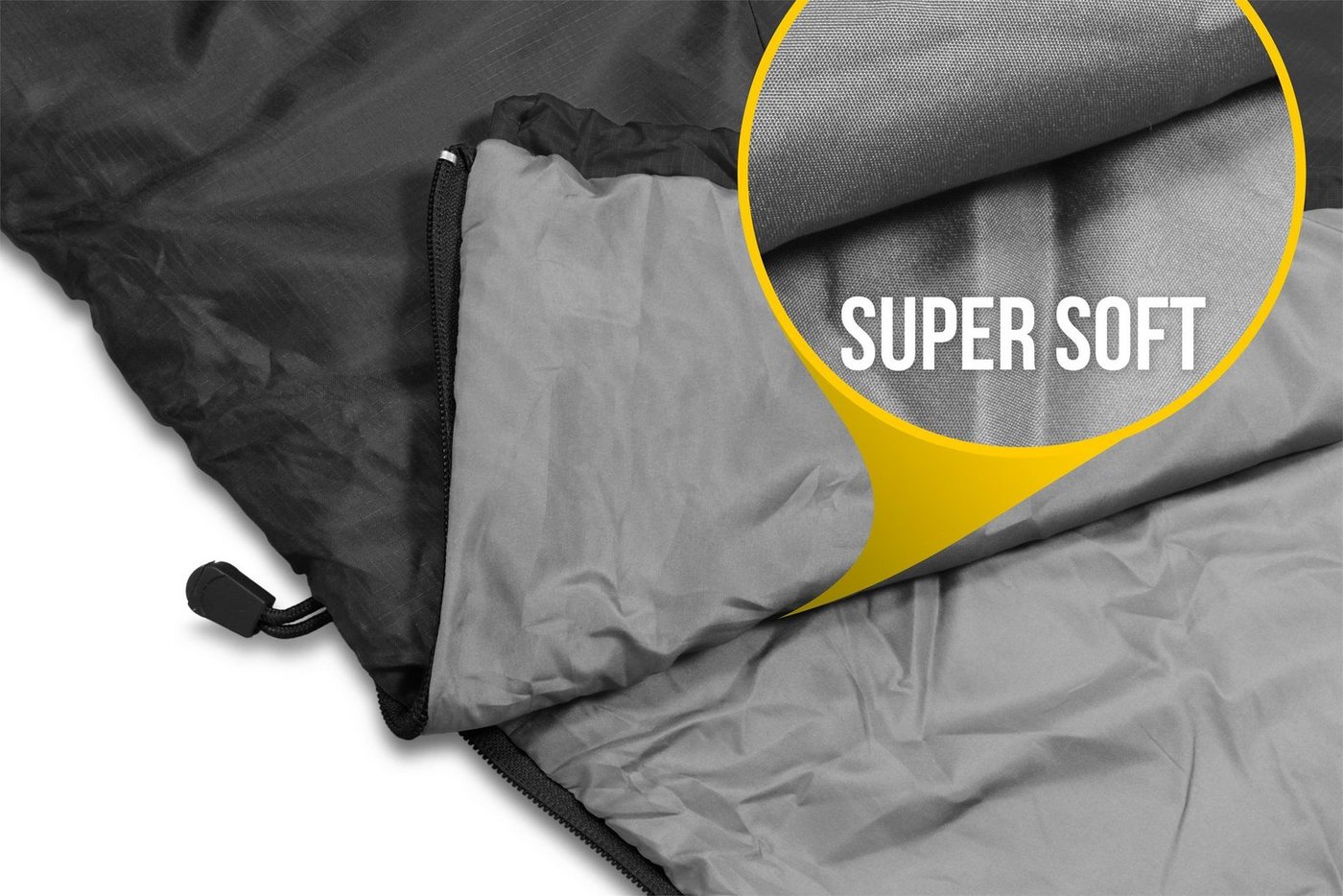 normani Deckenschlafsack Ultralight-Schlafsack (RV rechts) Runty, Ultraleicher, kompakter Einzelschlafsack mit 3D Microtech - 570 g – Bild 5 von 5