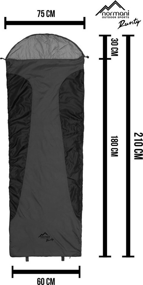 normani Deckenschlafsack Ultralight-Schlafsack Touren-Sommerschlafsack, Tourenschlafsack Hüttenschlafsack Reiseschalsack – Bild 2 von 5