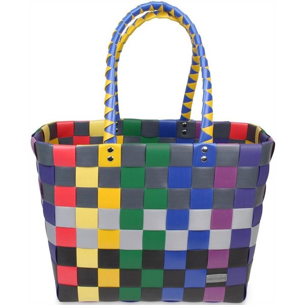 normani Einkaufskorb Einkaufskorb Einkaufstasche aus Kunststoff, 20 l, Flechtkorb aus pflegeleichtem Material