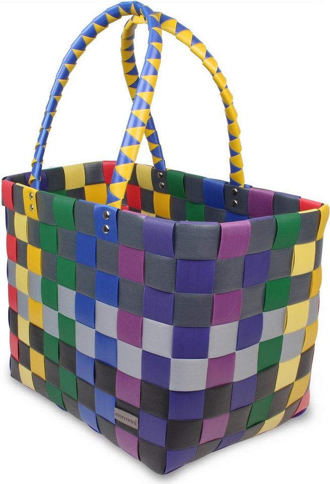 normani Einkaufskorb Einkaufskorb Einkaufstasche aus Kunststoff, 20 l, Flechtkorb aus pflegeleichtem Material – Bild 2 von 5