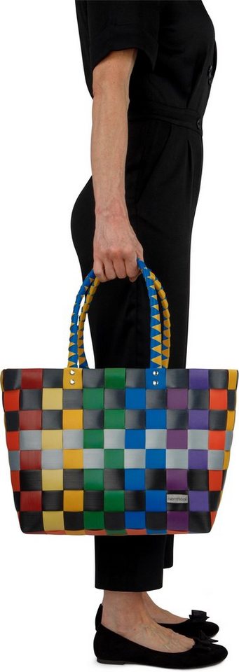 normani Einkaufskorb Einkaufskorb Einkaufstasche aus Kunststoff, 20 l, Flechtkorb aus pflegeleichtem Material – Bild 3 von 5