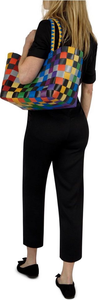normani Einkaufskorb Einkaufskorb Einkaufstasche aus Kunststoff, 20 l, Flechtkorb aus pflegeleichtem Material – Bild 4 von 5