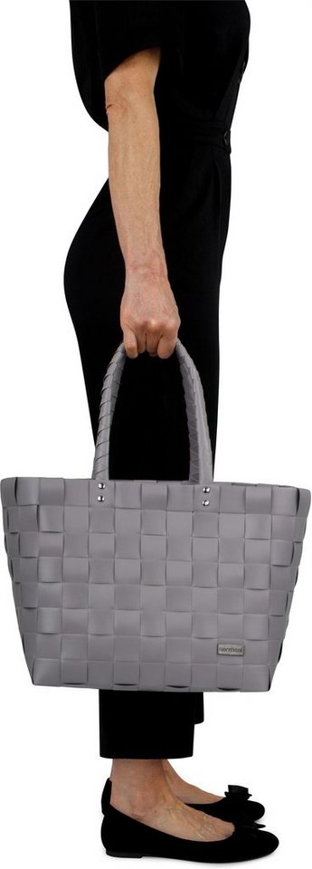 normani Einkaufskorb Einkaufskorb Einkaufstasche aus Kunststoff, 20 l, Flechtkorb aus pflegeleichtem Material – Bild 3 von 5