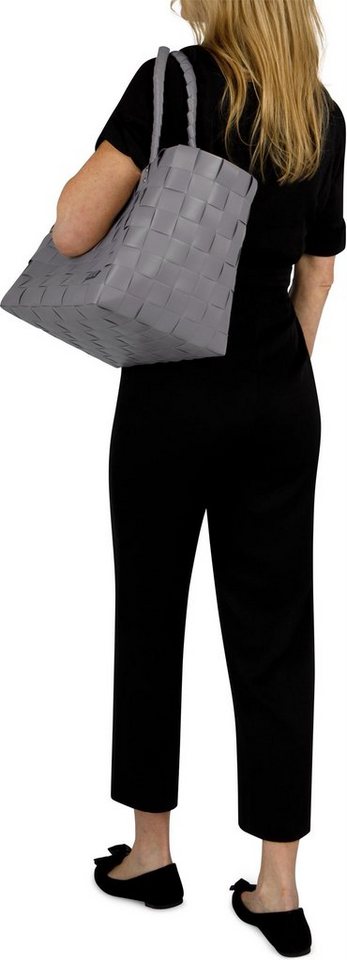 normani Einkaufskorb Einkaufskorb Einkaufstasche aus Kunststoff, 20 l, Flechtkorb aus pflegeleichtem Material – Bild 4 von 5