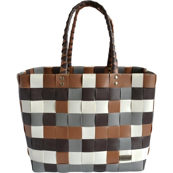 normani Einkaufskorb Einkaufskorb Einkaufstasche aus Kunststoff, 20 l, Flechtkorb aus pflegeleichtem Material