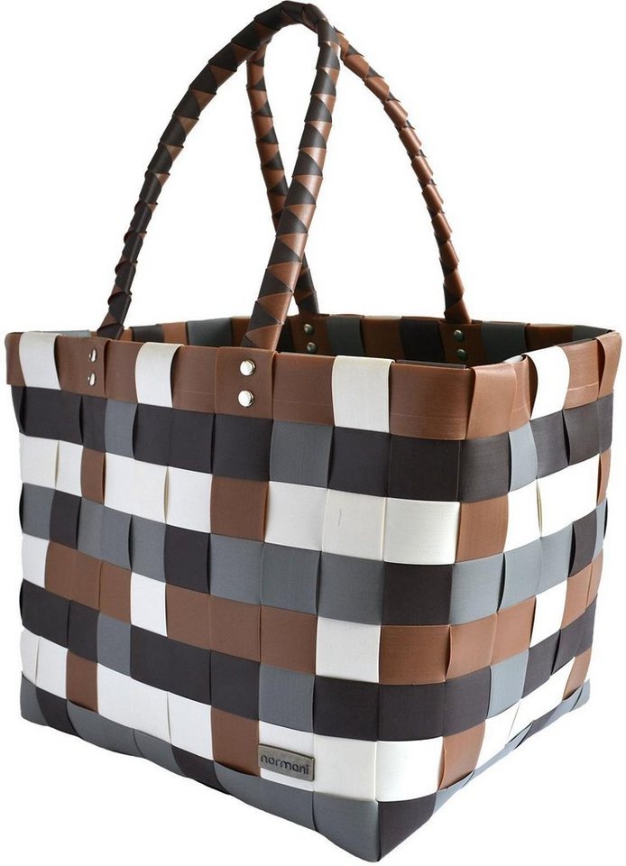 normani Einkaufskorb Einkaufskorb Einkaufstasche aus Kunststoff, 20 l, Flechtkorb aus pflegeleichtem Material – Bild 2 von 5