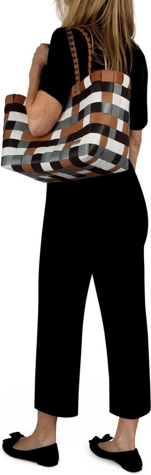 normani Einkaufskorb Einkaufskorb Einkaufstasche aus Kunststoff, 20 l, Flechtkorb aus pflegeleichtem Material – Bild 4 von 5