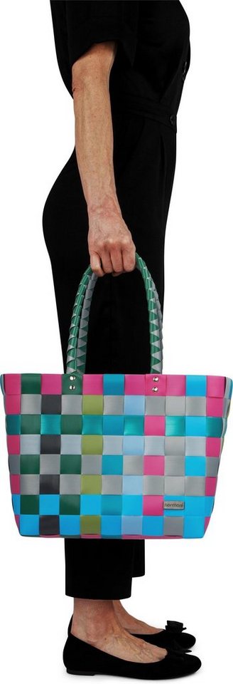 normani Einkaufskorb Einkaufskorb Einkaufstasche aus Kunststoff, 20 l, Flechtkorb aus pflegeleichtem Material – Bild 3 von 5