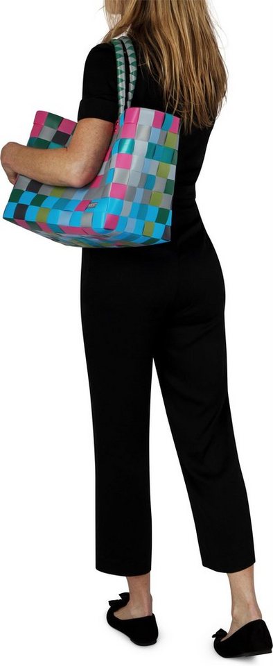 normani Einkaufskorb Einkaufskorb Einkaufstasche aus Kunststoff, 20 l, Flechtkorb aus pflegeleichtem Material – Bild 4 von 5