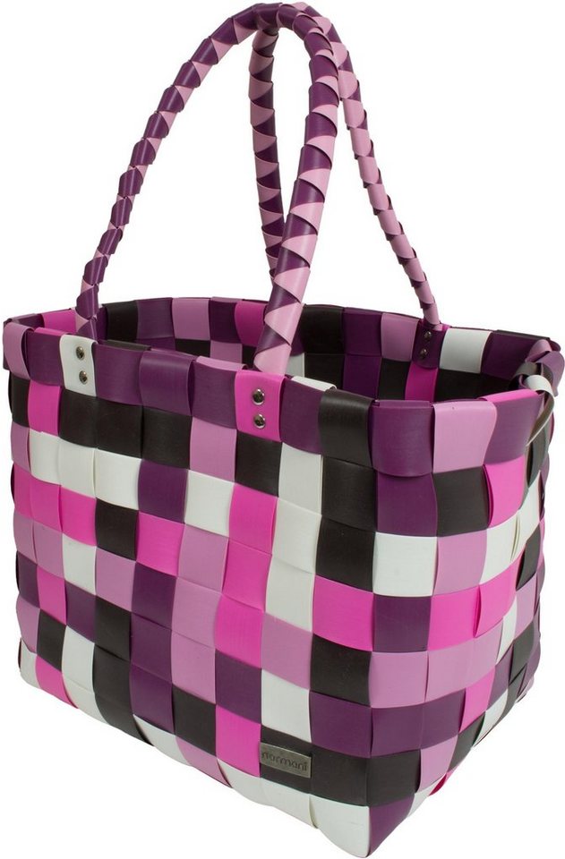 normani Einkaufskorb Einkaufskorb Einkaufstasche aus Kunststoff, 20 l, Flechtkorb aus pflegeleichtem Material – Bild 2 von 5