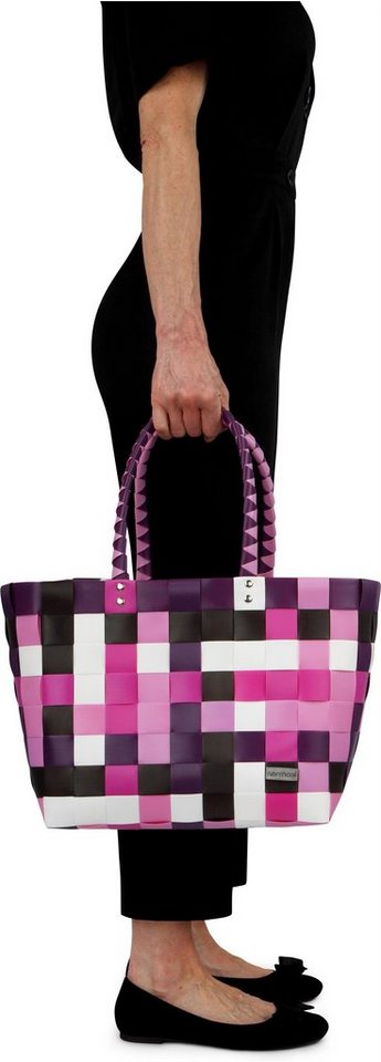 normani Einkaufskorb Einkaufskorb Einkaufstasche aus Kunststoff, 20 l, Flechtkorb aus pflegeleichtem Material – Bild 3 von 5