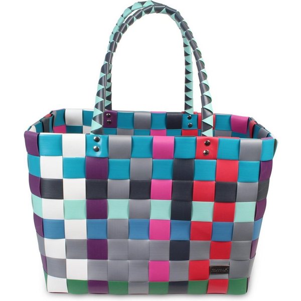 normani Einkaufskorb Einkaufskorb Einkaufstasche aus Kunststoff, 20 l, Flechtkorb aus pflegeleichtem Material