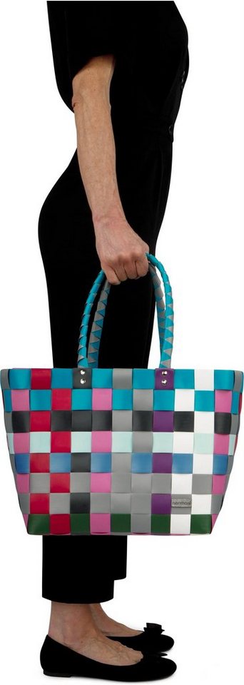 normani Einkaufskorb Einkaufskorb Einkaufstasche aus Kunststoff, 20 l, Flechtkorb aus pflegeleichtem Material – Bild 3 von 5