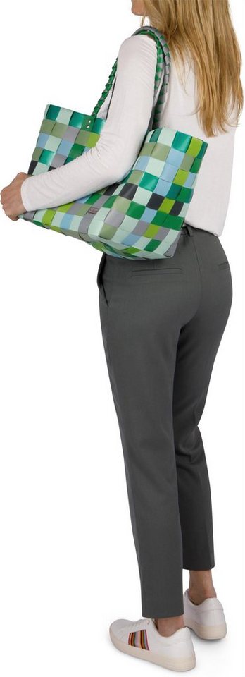 normani Einkaufskorb Einkaufskorb Einkaufstasche aus Kunststoff, 20 l, Flechtkorb aus pflegeleichtem Material – Bild 4 von 5