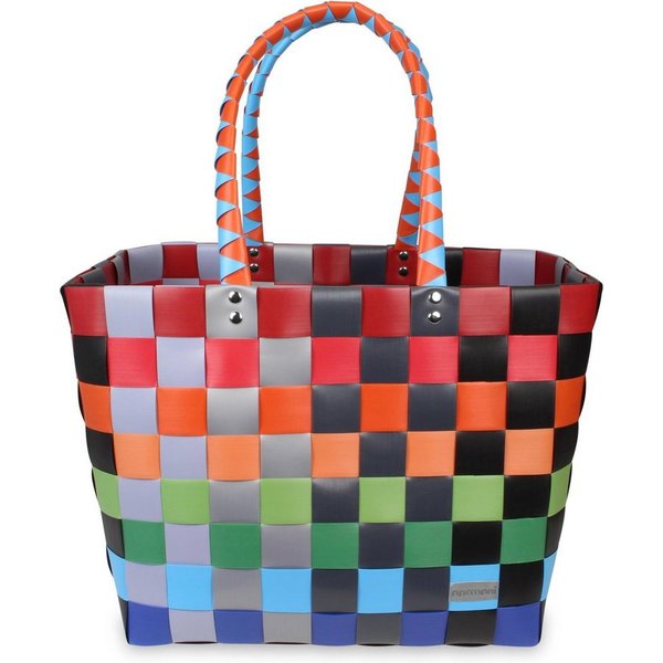 normani Einkaufskorb Einkaufskorb Einkaufstasche aus Kunststoff, 20 l, Flechtkorb aus pflegeleichtem Material