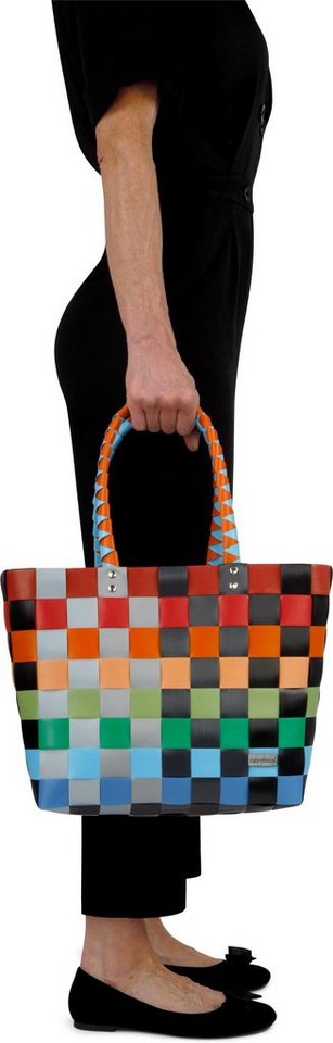 normani Einkaufskorb Einkaufskorb Einkaufstasche aus Kunststoff, 20 l, Flechtkorb aus pflegeleichtem Material – Bild 3 von 5