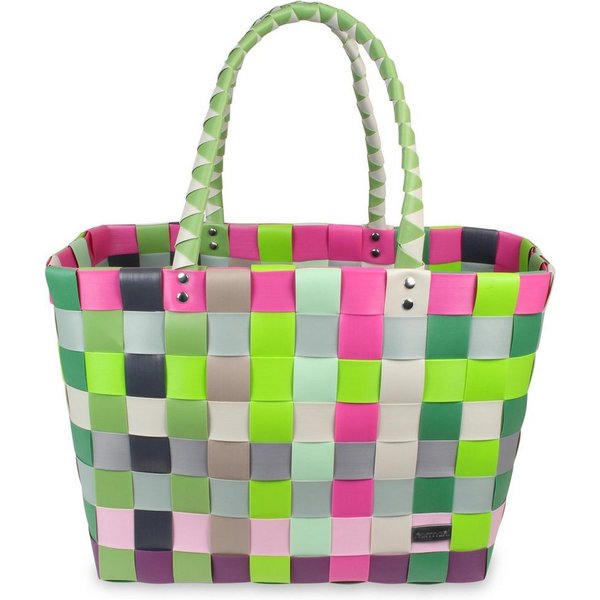 normani Einkaufskorb Einkaufskorb Einkaufstasche aus Kunststoff, 20 l, Flechtkorb aus pflegeleichtem Material
