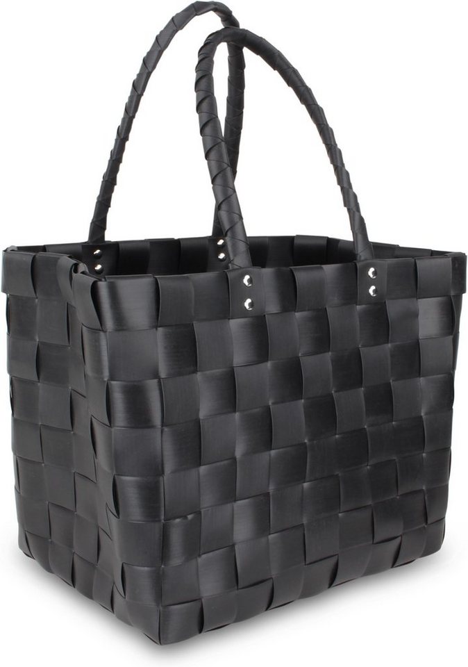 normani Einkaufskorb Flecht-/Einkaufskorb mit Innentasche, 20 l, stabiler Shopper mit Innentasche – Bild 2 von 5