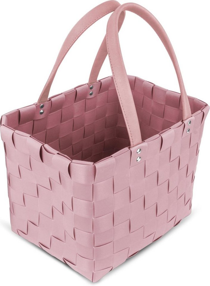 normani Einkaufskorb Einkaufskorb mit PU-Henkeln, 20 l, pflegeleichtes Material – Bild 3 von 5