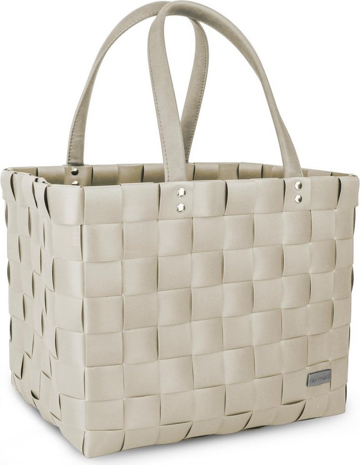 normani Einkaufskorb Einkaufskorb mit PU-Henkeln, 20 l, pflegeleichtes Material – Bild 2 von 5