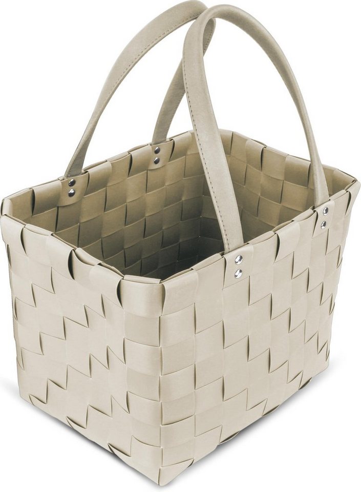normani Einkaufskorb Einkaufskorb mit PU-Henkeln, 20 l, pflegeleichtes Material – Bild 3 von 5