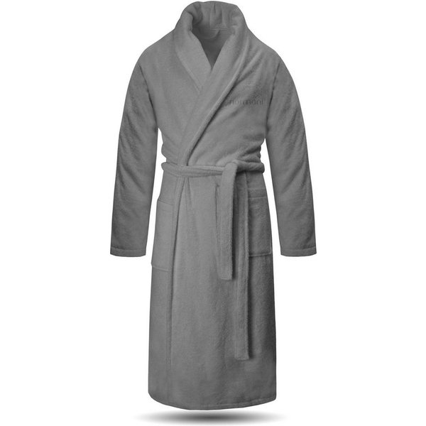 normani Herrenbademantel Herren Premium Bademantel Basic, 122, Baumwolle, Schalkragen, Bindegürtel, Saunamantel aus weicher Baumwolle