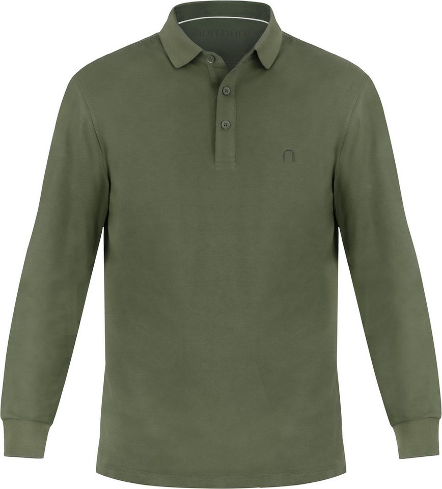 normani Langarmshirt Herren Langarm Poloshirt Lyroe Basic Polo Longsleeve Shirt für Männer – Bild 2 von 5