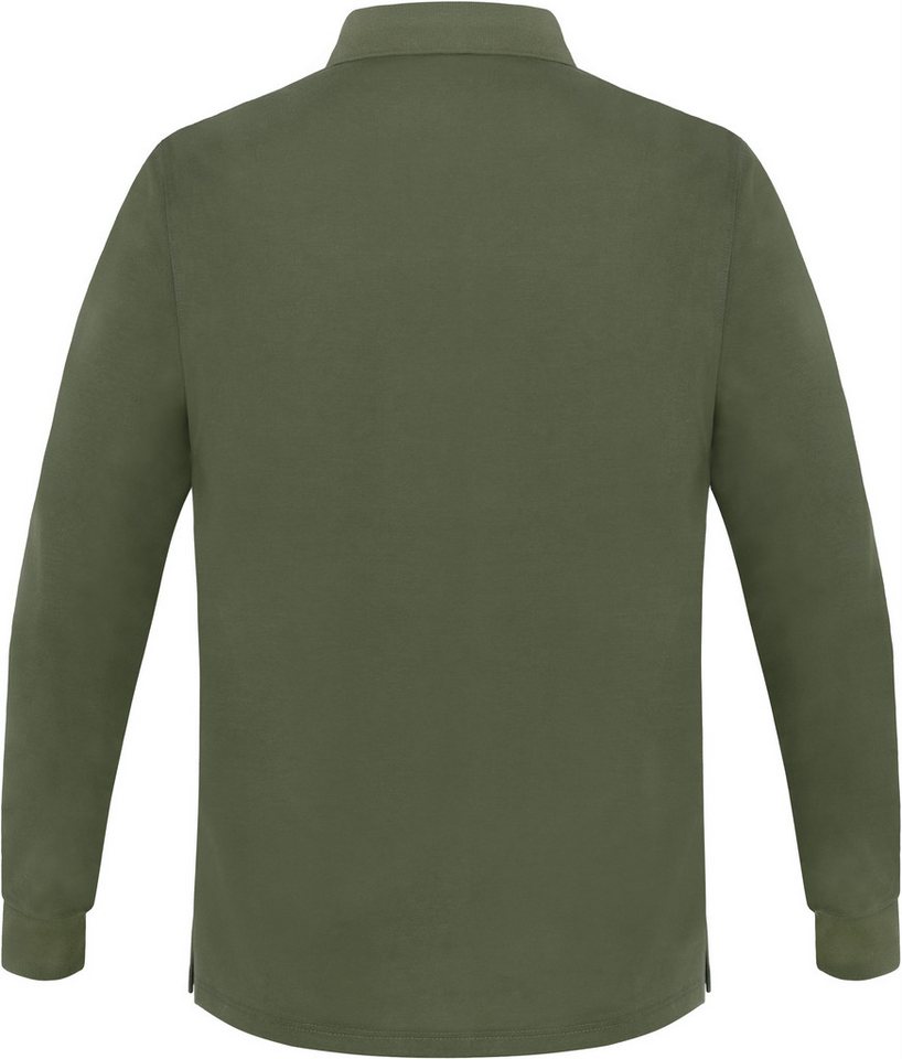 normani Langarmshirt Herren Langarm Poloshirt Lyroe Basic Polo Longsleeve Shirt für Männer – Bild 3 von 5