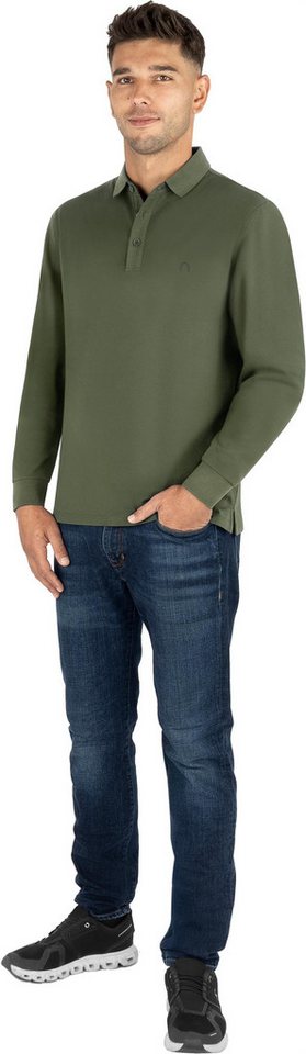 normani Langarmshirt Herren Langarm Poloshirt Lyroe Basic Polo Longsleeve Shirt für Männer – Bild 5 von 5