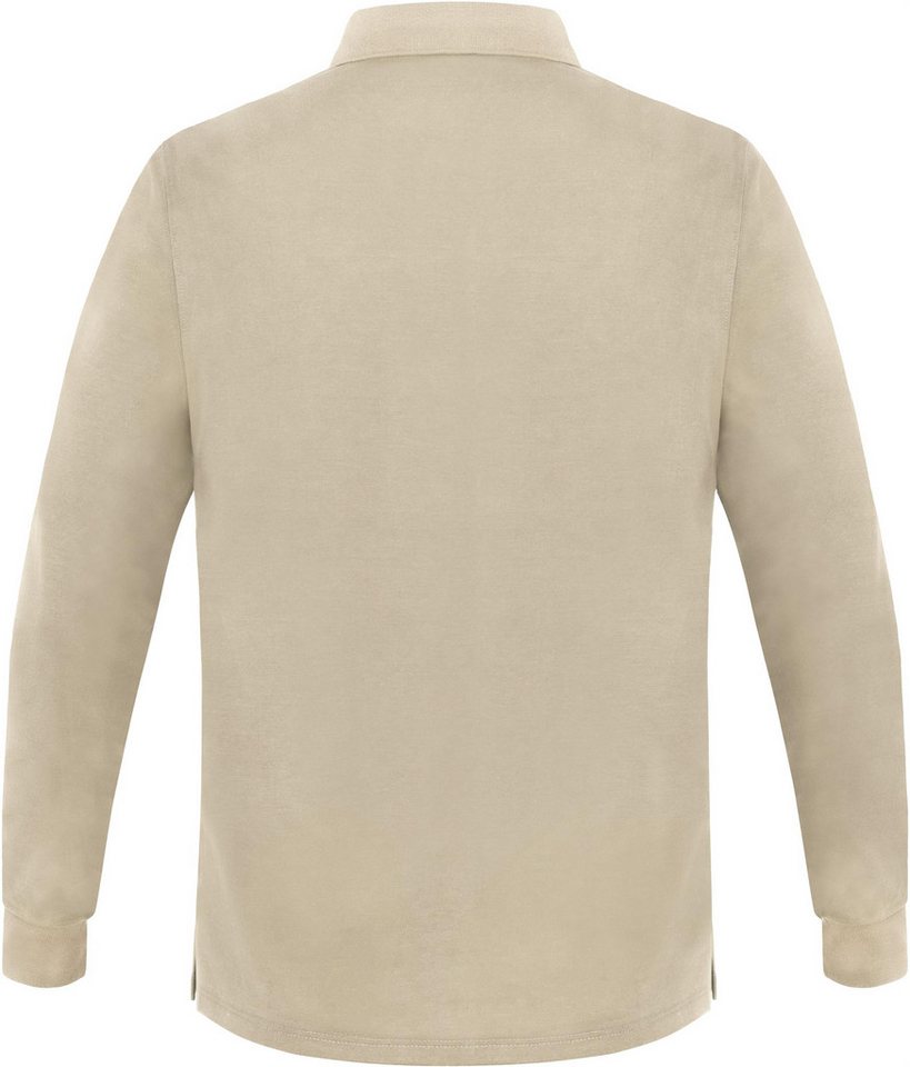normani Langarmshirt Herren Langarm Poloshirt Lyroe Basic Polo Longsleeve Shirt für Männer – Bild 3 von 5