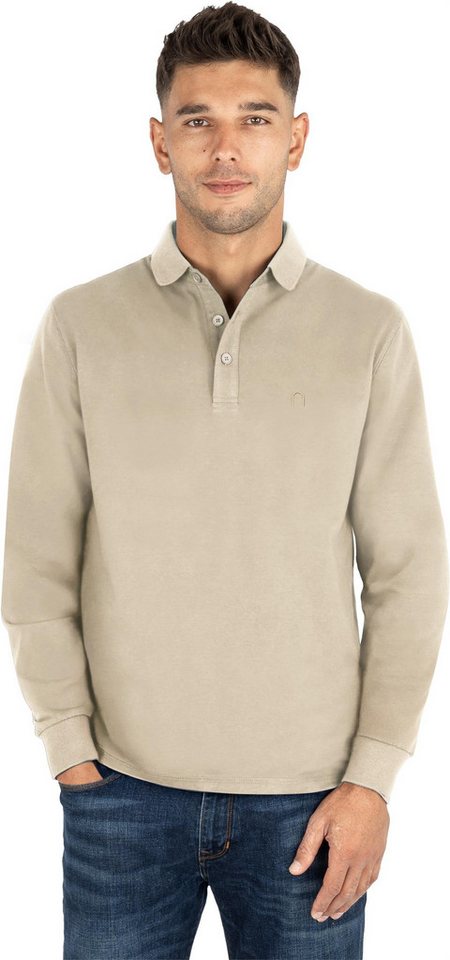 normani Langarmshirt Herren Langarm Poloshirt Lyroe Basic Polo Longsleeve Shirt für Männer – Bild 4 von 5