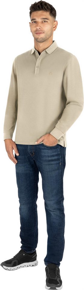 normani Langarmshirt Herren Langarm Poloshirt Lyroe Basic Polo Longsleeve Shirt für Männer – Bild 5 von 5