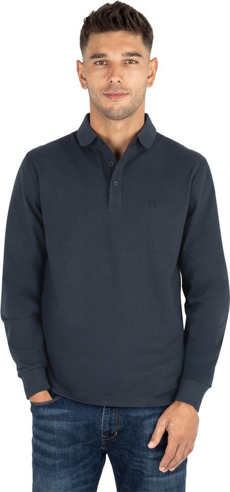 normani Langarmshirt Herren Langarm Poloshirt Lyroe Basic Polo Longsleeve Shirt für Männer – Bild 4 von 5