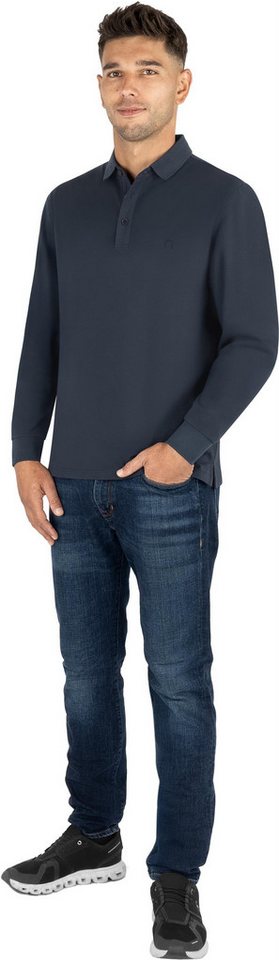 normani Langarmshirt Herren Langarm Poloshirt Lyroe Basic Polo Longsleeve Shirt für Männer – Bild 5 von 5