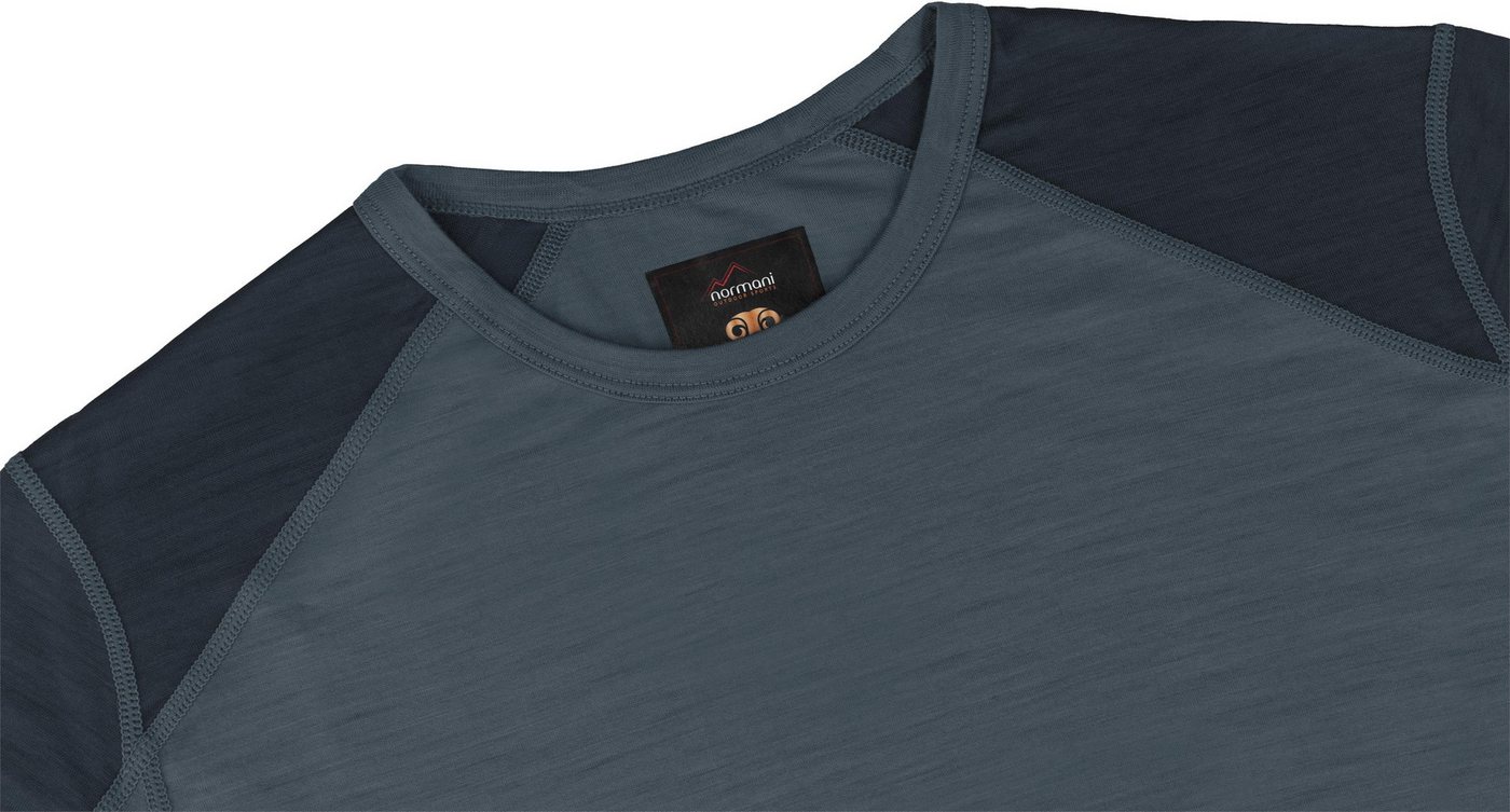 normani Langarmshirt Herren Merino Langarm Devonport Ultraleichtes Outdoor Sommer Shirt - 100 % RWS Merinowolle – Bild 4 von 5